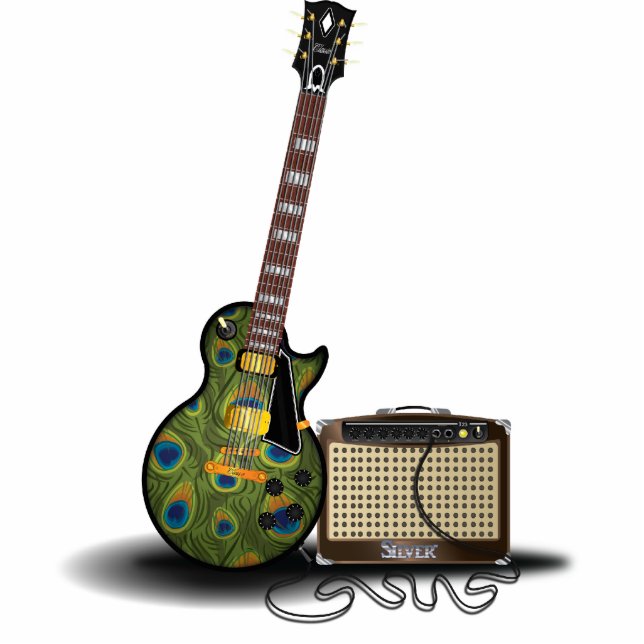 Electric n' Amp Hippy Classic Fotoskulptur Magnet (Vorne)