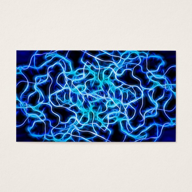 Electric Neon Blue Tesla Coil Lightning (Vorderseite)