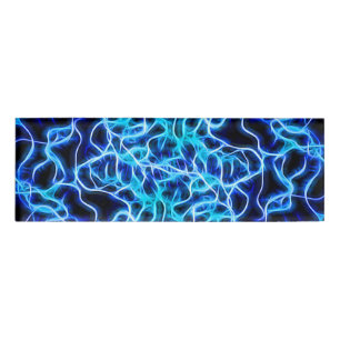 Electric Neon Blue Tesla Coil Lightning Namenschild