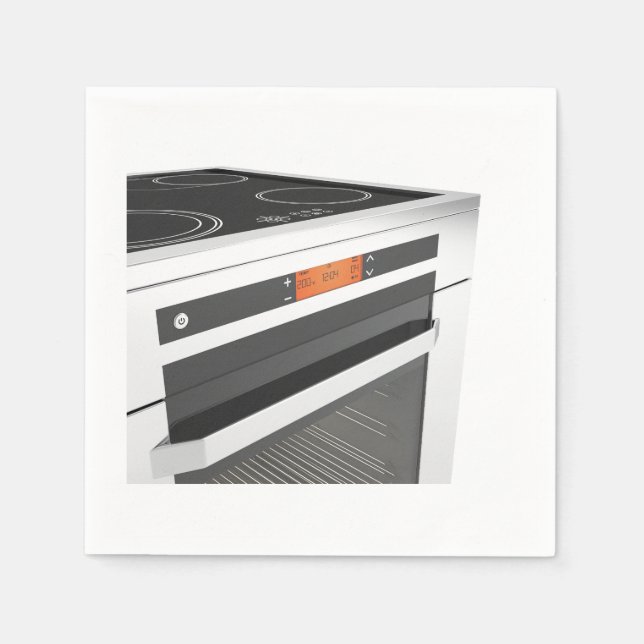 Electric Oven Kitchen Paper Napkins Serviette (Vorderseite)