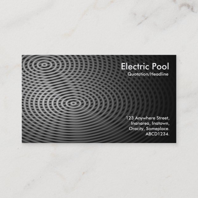 Electric Pool 02 Visitenkarte (Vorderseite)