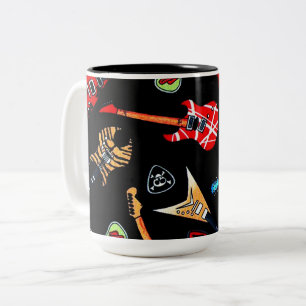 Electric Rock Guitars Zweifarbige Tasse