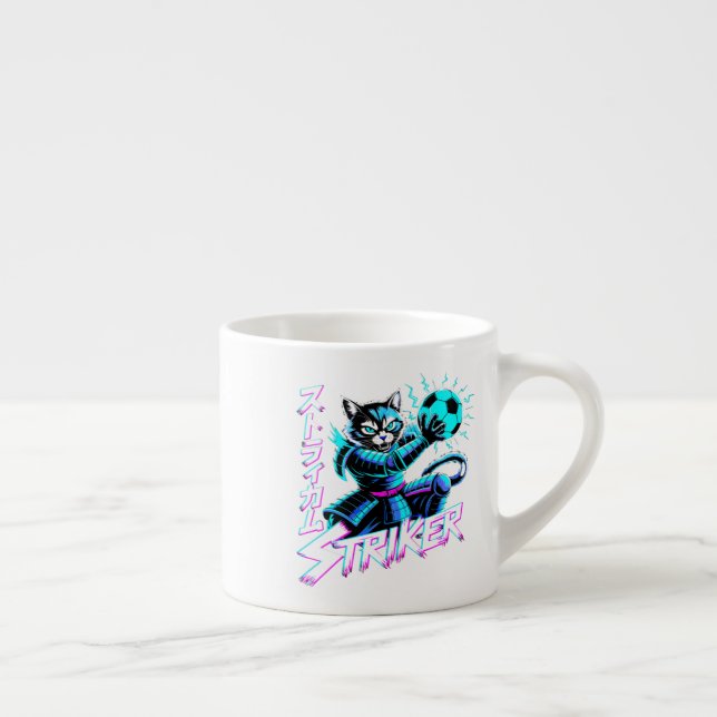  Electric Samurai Cat Mug - Perfect for Anime Fans Espressotasse (Rechts)