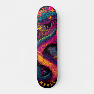Electric Serpent Graffiti Art - Limited Edition Skateboard
