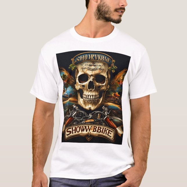 Electric Skull Rock Festival Tee | Guitar & Drum (Vorderseite)