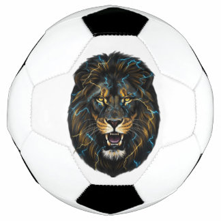 Electric Thunder Lion Soccer Ball
