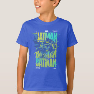 Electric Up Batman läuft durch Typografie T-Shirt