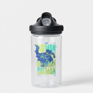 Electric Up Batman läuft durch Typografie Trinkflasche