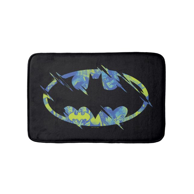 Electric Up Batman Symbol Badematte (Vorderseite)
