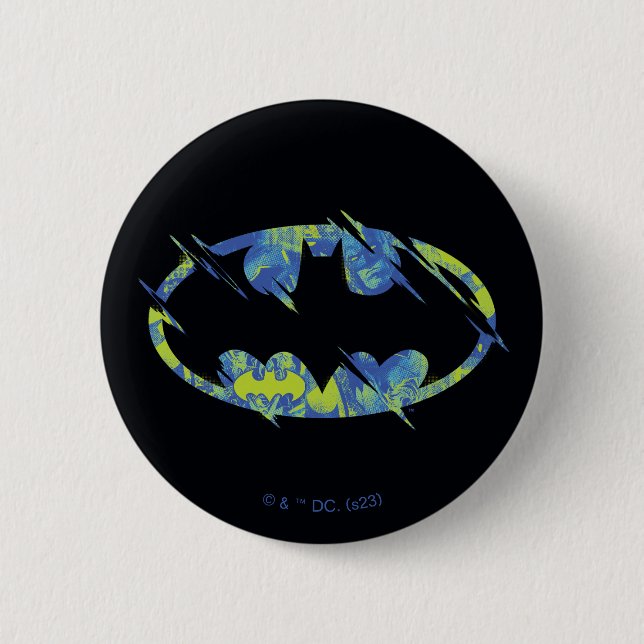 Electric Up Batman Symbol Button (Vorderseite)