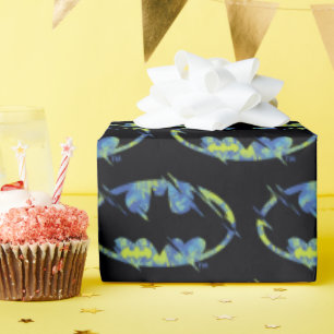 Electric Up Batman Symbol Geschenkpapier