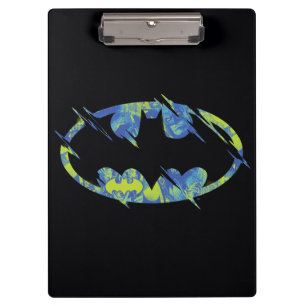 Electric Up Batman Symbol Klemmbrett