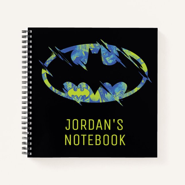 Electric Up Batman Symbol Notizbuch (Vorderseite)
