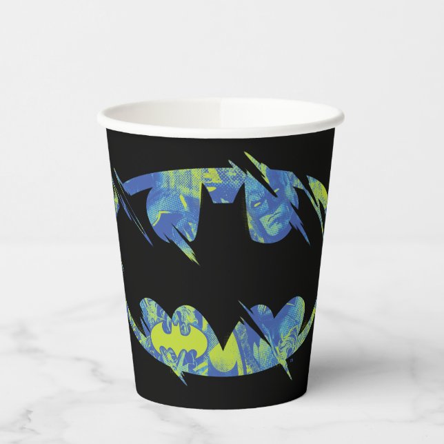 Electric Up Batman Symbol Pappbecher (Links)