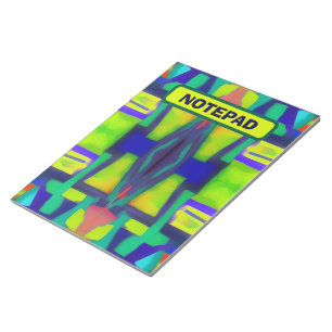 Electric Vibes Dreams Stilvolle Vintage Abstrakte Notizblock