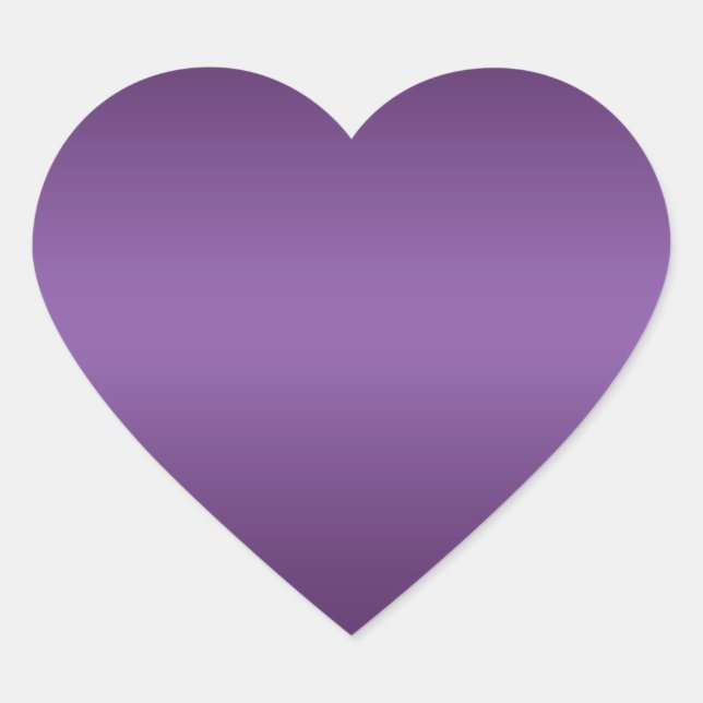 Electric Violet Heart Felt Weihnachtskleber Herz-Aufkleber (Vorderseite)