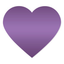 Electric Violet Heart Felt Weihnachtskleber
