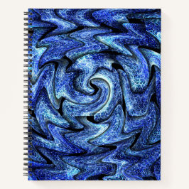 Electric Vortex - 8,5" x 11" SpiralNotebook Notizbuch