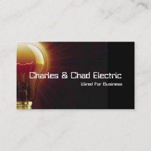 Electrical Electrician Electrical Business Card Visitenkarte