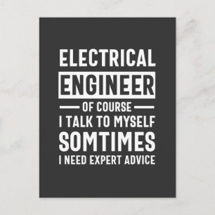 Electrical engineer postkarte