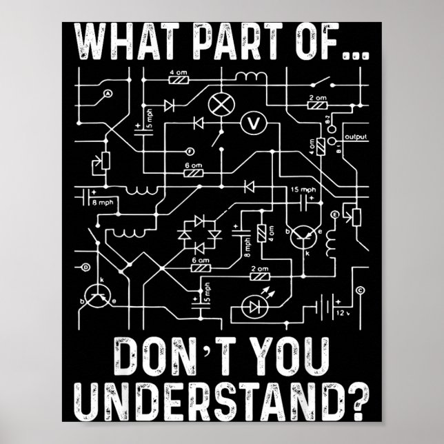 Electrical Engineering Electrical Engineer Men  Poster (Vorne)