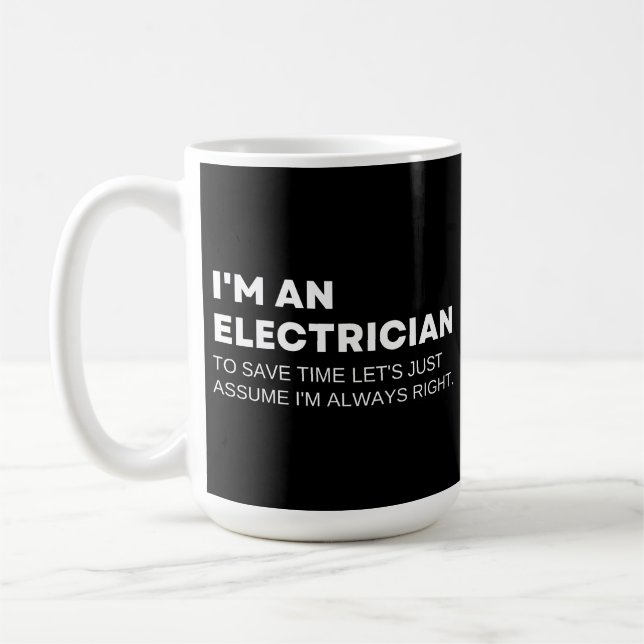 Electrical Funny Sprichwort Kaffeetasse (Links)