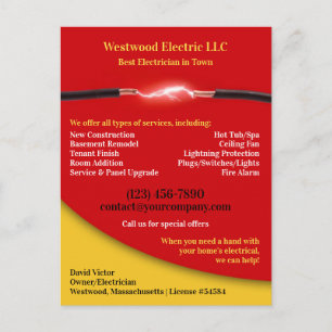 Electrical Postcard Postkarte