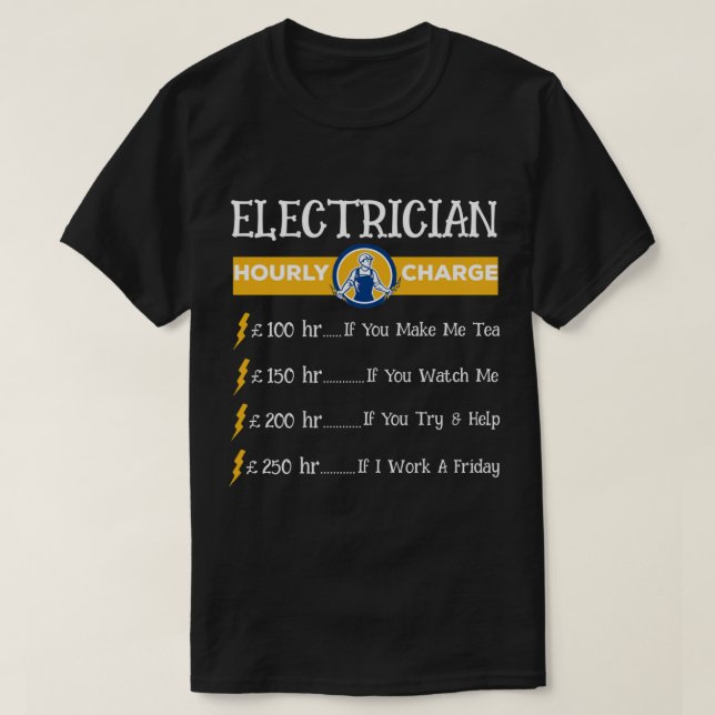 Electrical Shirt IBEW Gewerkschaft Vater T Shirt R (Design vorne)