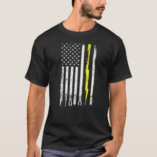 Electrical USA Flag Tools Vintag Electricians Pa T-Shirt