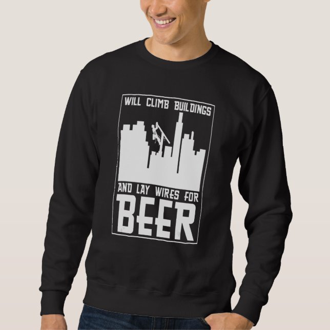 Electrician  Electrical Engineer Construction Elec Sweatshirt (Vorderseite)