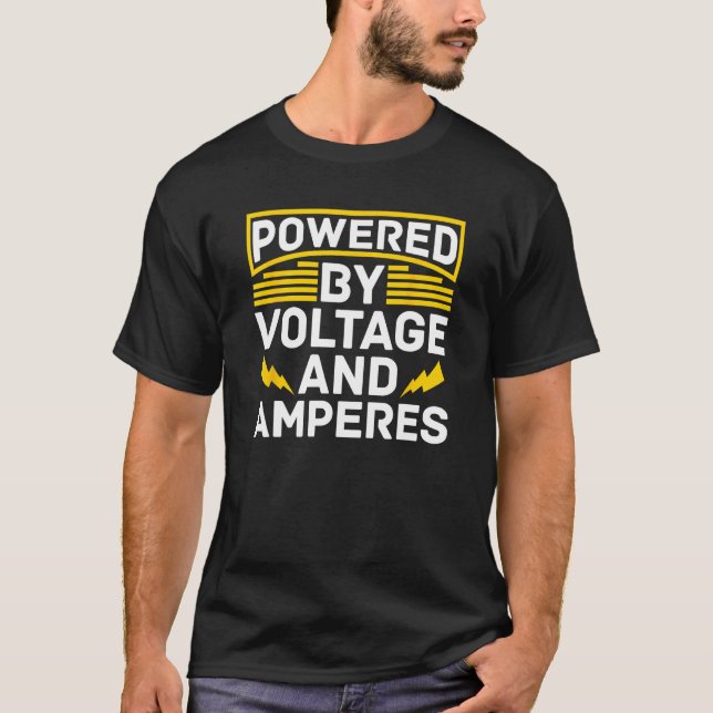 Electrician Engineer Lineman Construction Electric T-Shirt (Vorderseite)