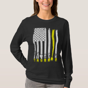 Electrician Flag Electrical Tools Linema T-Shirt