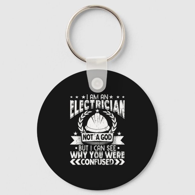 Electrician Funny Gift Idea for Electrical Enginee Schlüsselanhänger (Vorderseite)