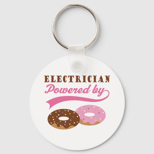 Electrician Gift (Donuts) Schlüsselanhänger (Vorderseite)