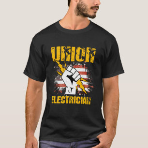 Electrician Gift Patriotic American Flag Gewerksch T-Shirt