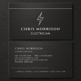 Electrician Industrial Metallic Contractor Visitenkarte