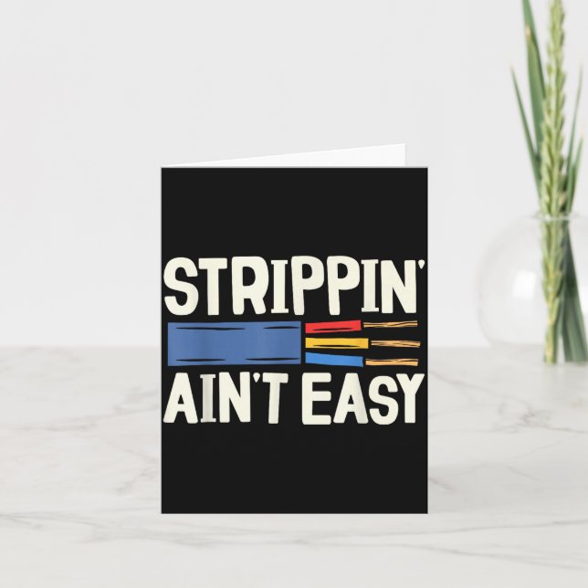 Electrician N Ain't Easy Dad Grandpa Papa Fathers  Karte (Vorderseite)