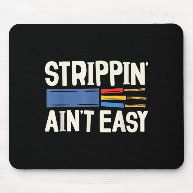 Electrician N Ain't Easy Dad Grandpa Papa Fathers  Mousepad (Vorne)