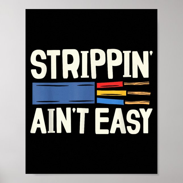 Electrician N Ain't Easy Dad Grandpa Papa Fathers  Poster (Vorne)