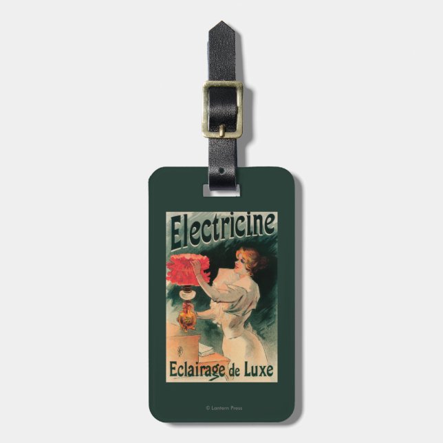 Electricine förderndes PosterFrance Gepäckanhänger (Vorderseite vertikal)