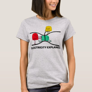 Electricity Explained Physics Teacher Design  T-Shirt