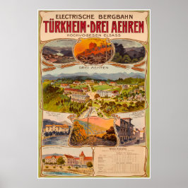 Electrische Bergbahn Türkheim-Drei Aehren, Poster
