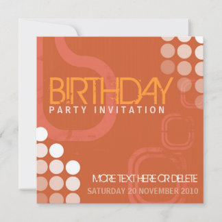Electro Grunge Dance Party Geburtstag Einladung