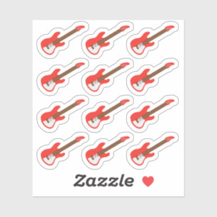 Electro Guitar Music Lesson Erinnerung Bujo Planne Aufkleber