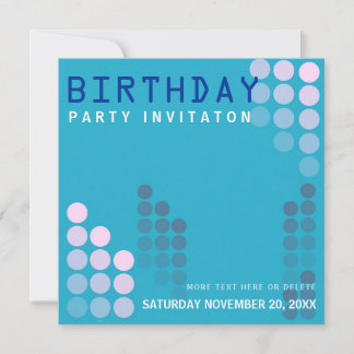 Electro House Party Einladung zum Geburtstag