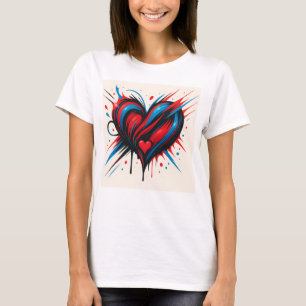 "Electro Passion Heart - Lebhafte Abstrakte Liebe  T-Shirt