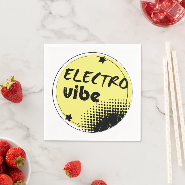 Electro Vibe Paper Napkins Serviette (Von Creator hochgeladen)