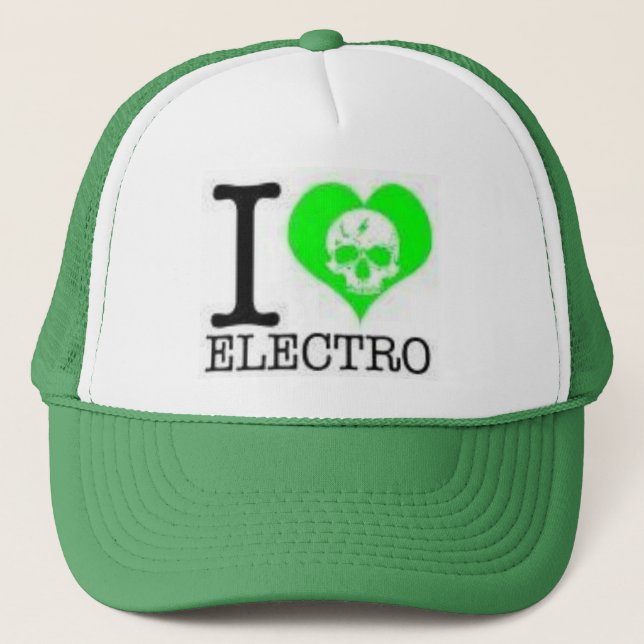 Electrohut des Herzens I Truckerkappe (Vorderseite)