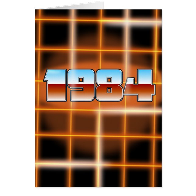 Electronic 1984 Cartoon Poster. (Vorne)