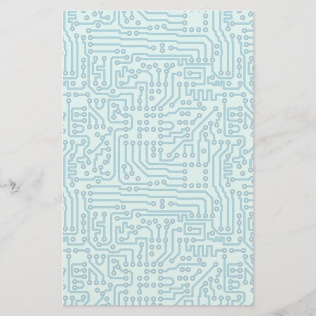 Electronic Digital Circuit Board Briefpapier (Vorderseite)